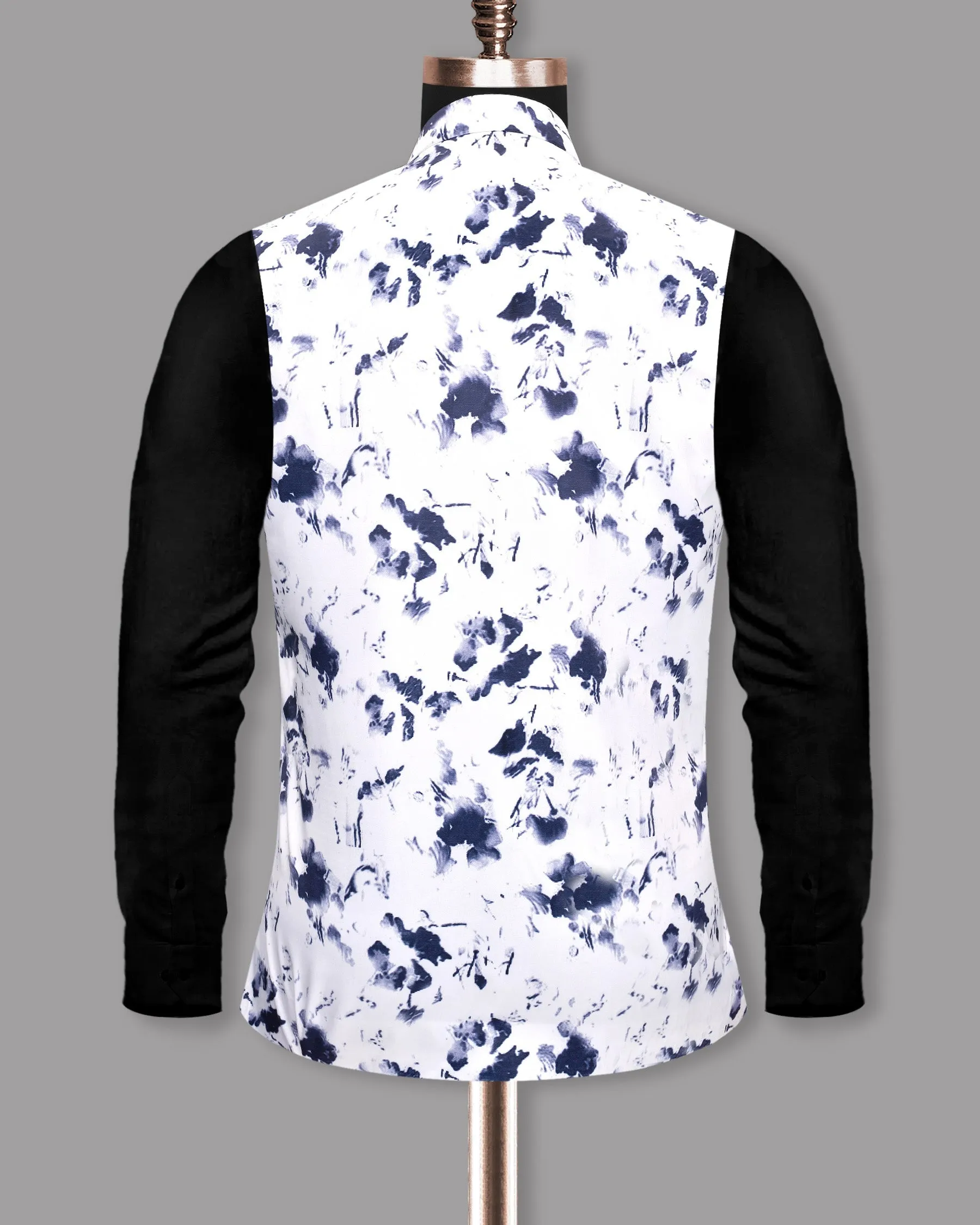 Desert Storm- Blackcurrant Super Soft Designer Nehru Jacket