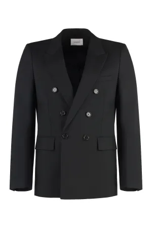 Double-breasted gabardine jacket