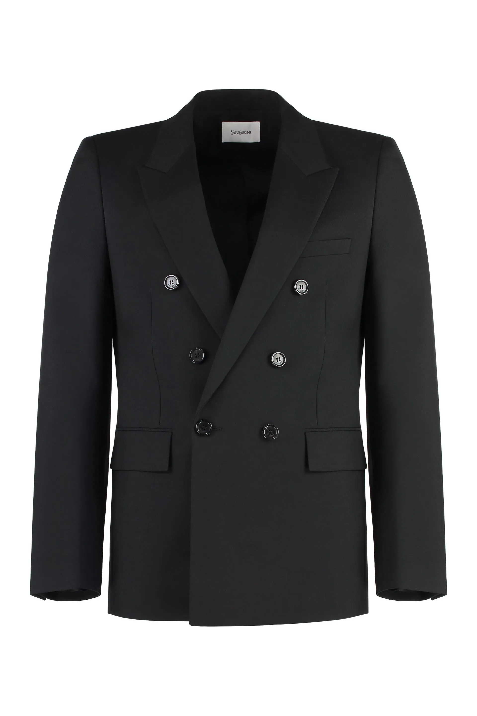 Double-breasted gabardine jacket