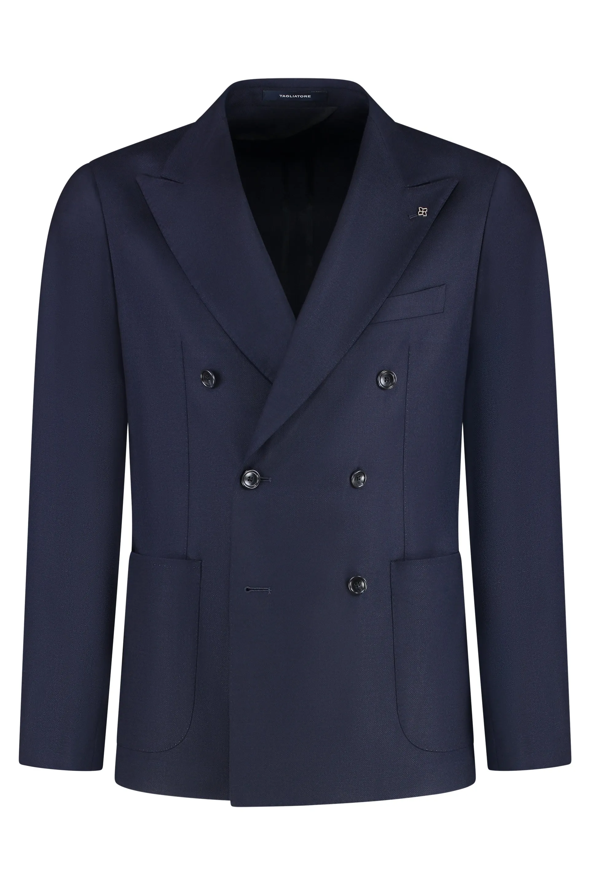 Double-breasted virgin wool jacket