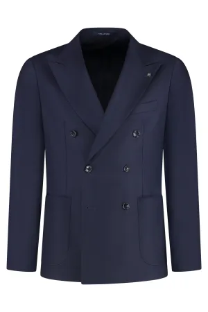 Double-breasted virgin wool jacket