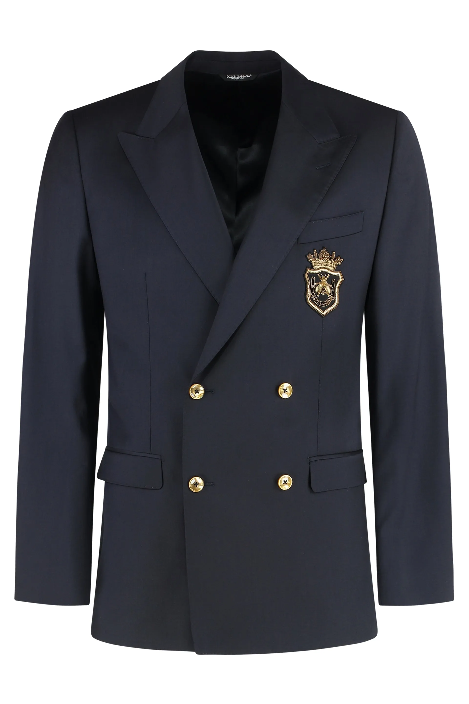 Double-breasted virgin wool jacket