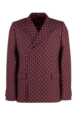 Double-breasted wool jacket
