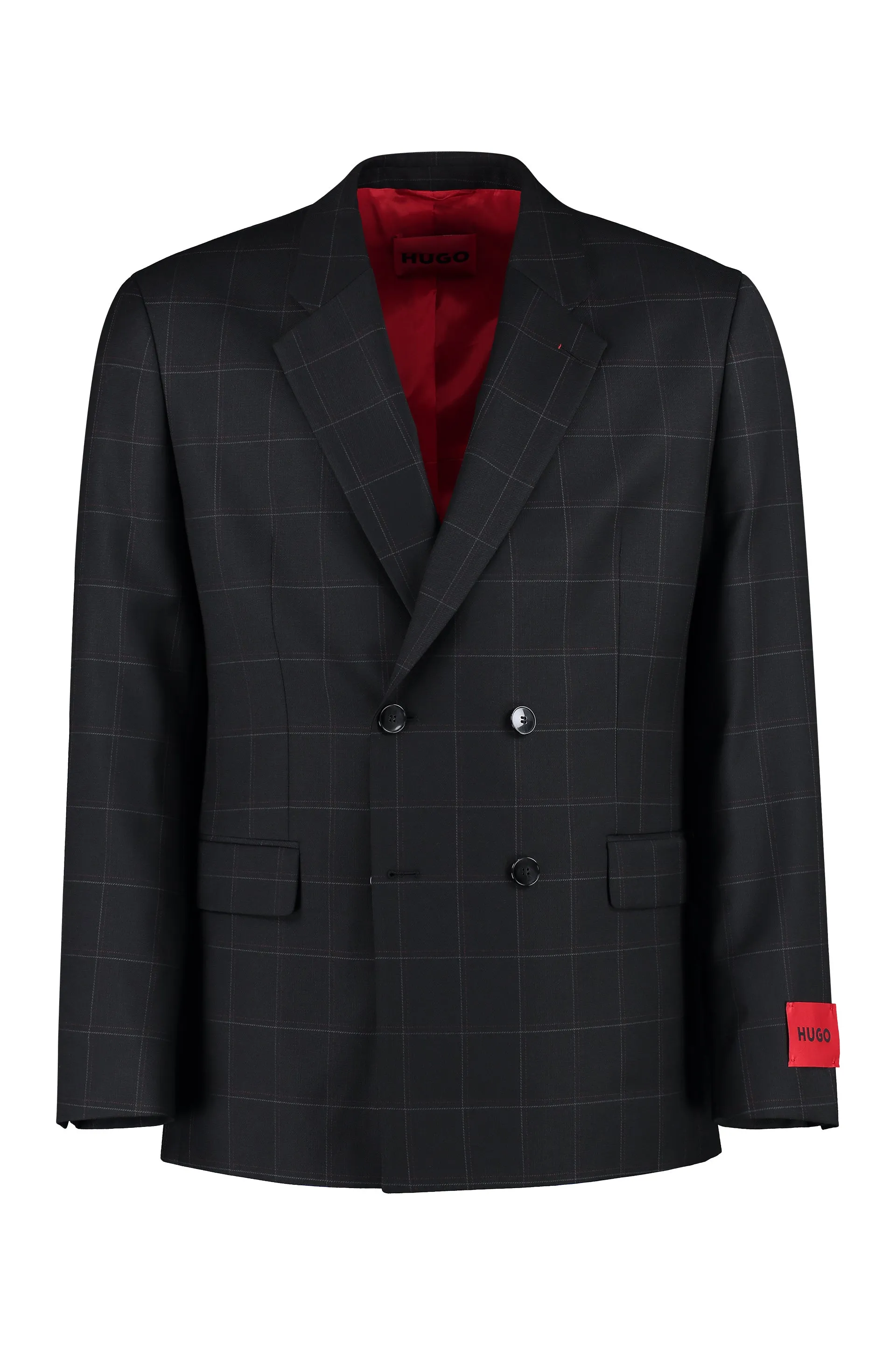 Double-breasted wool jacket