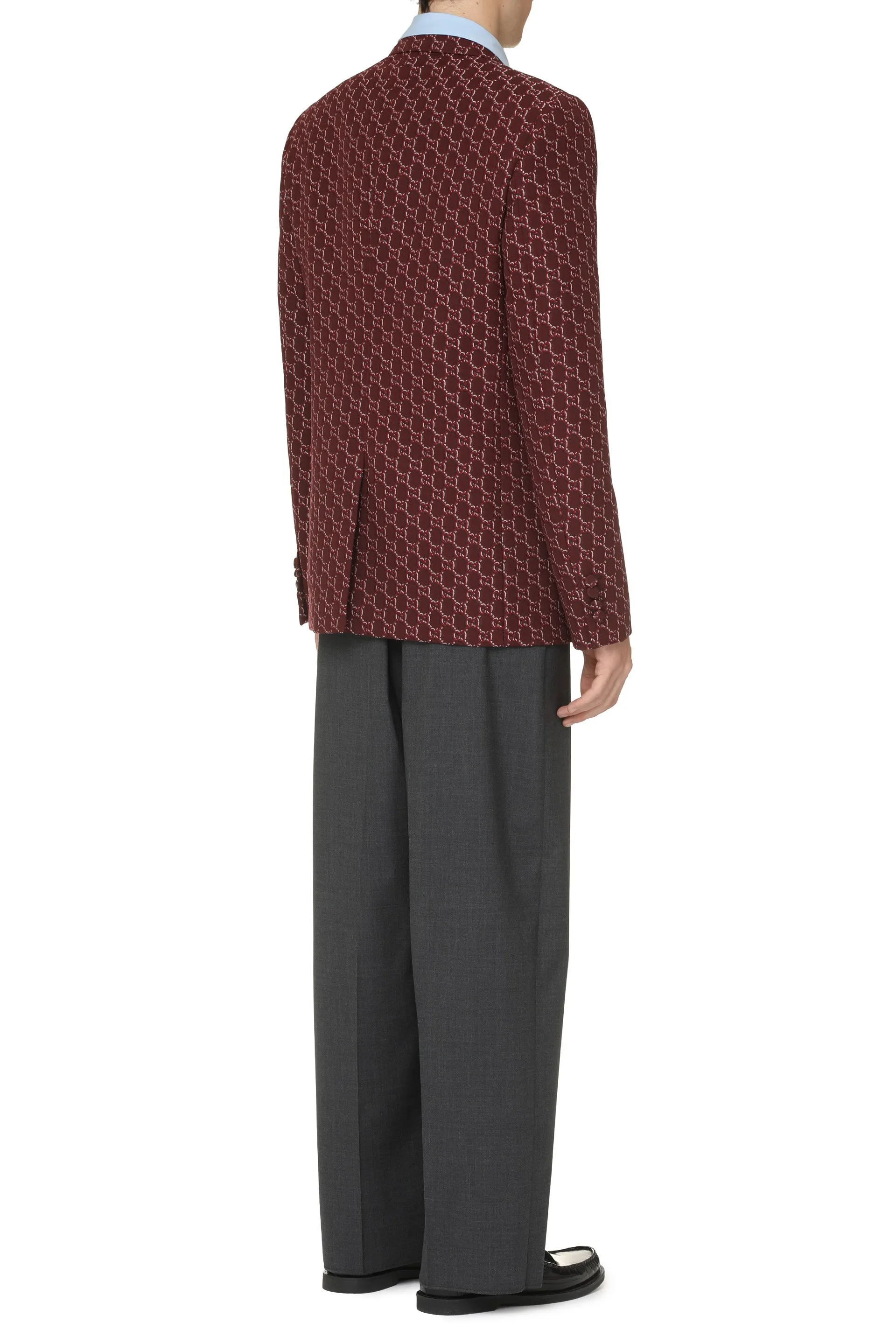 Double-breasted wool jacket