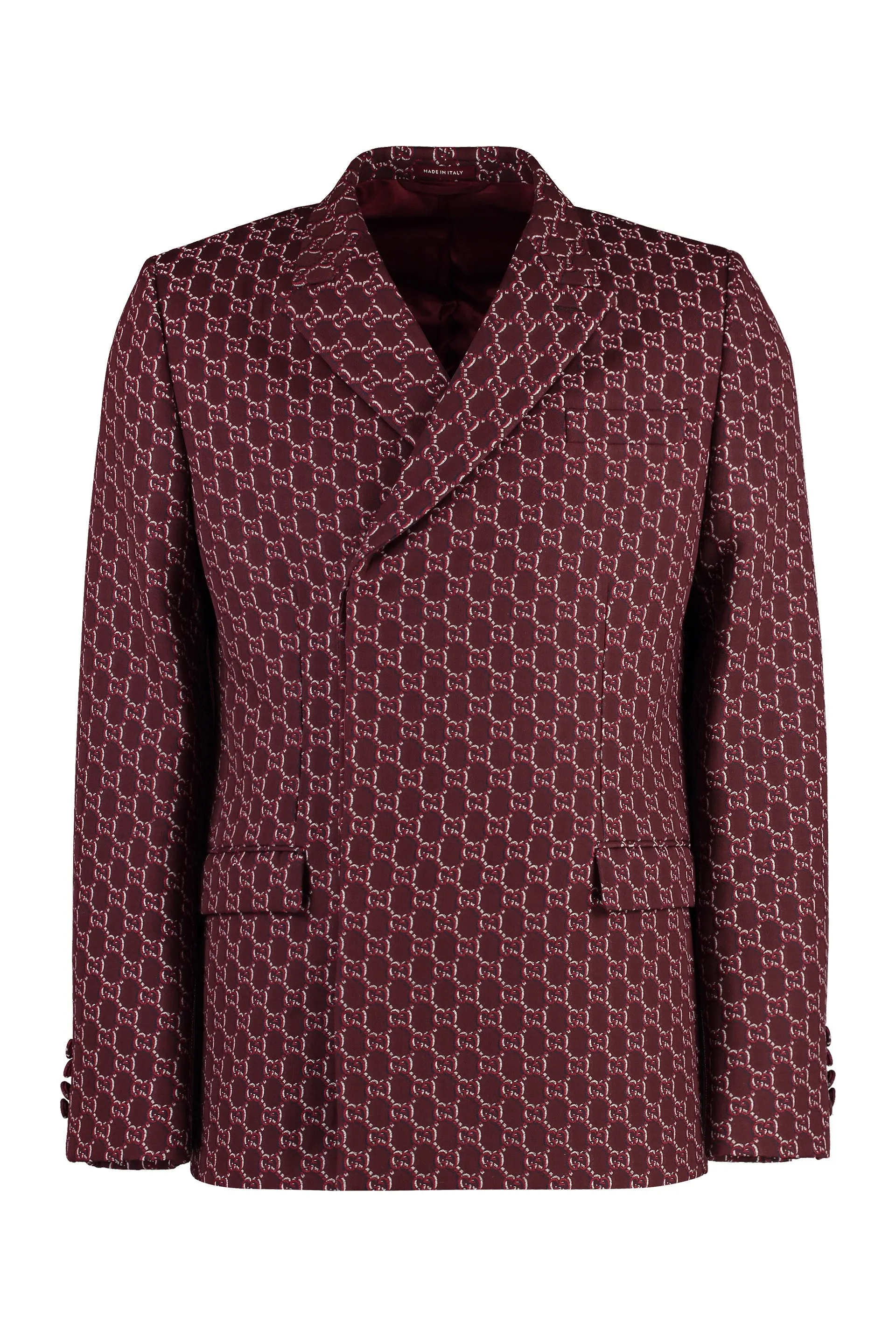 Double-breasted wool jacket