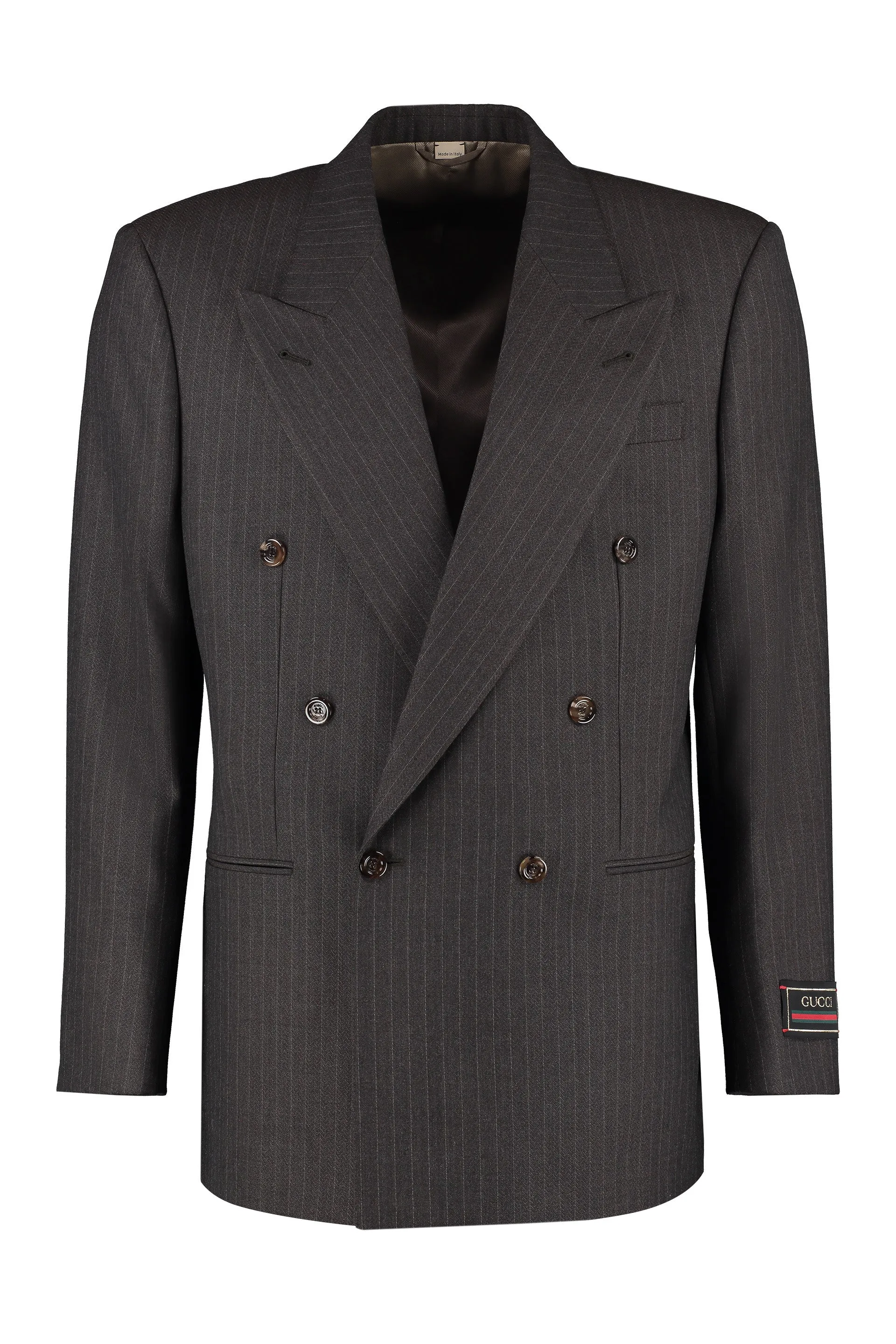 Double-breasted wool jacket