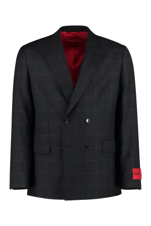 Double-breasted wool jacket
