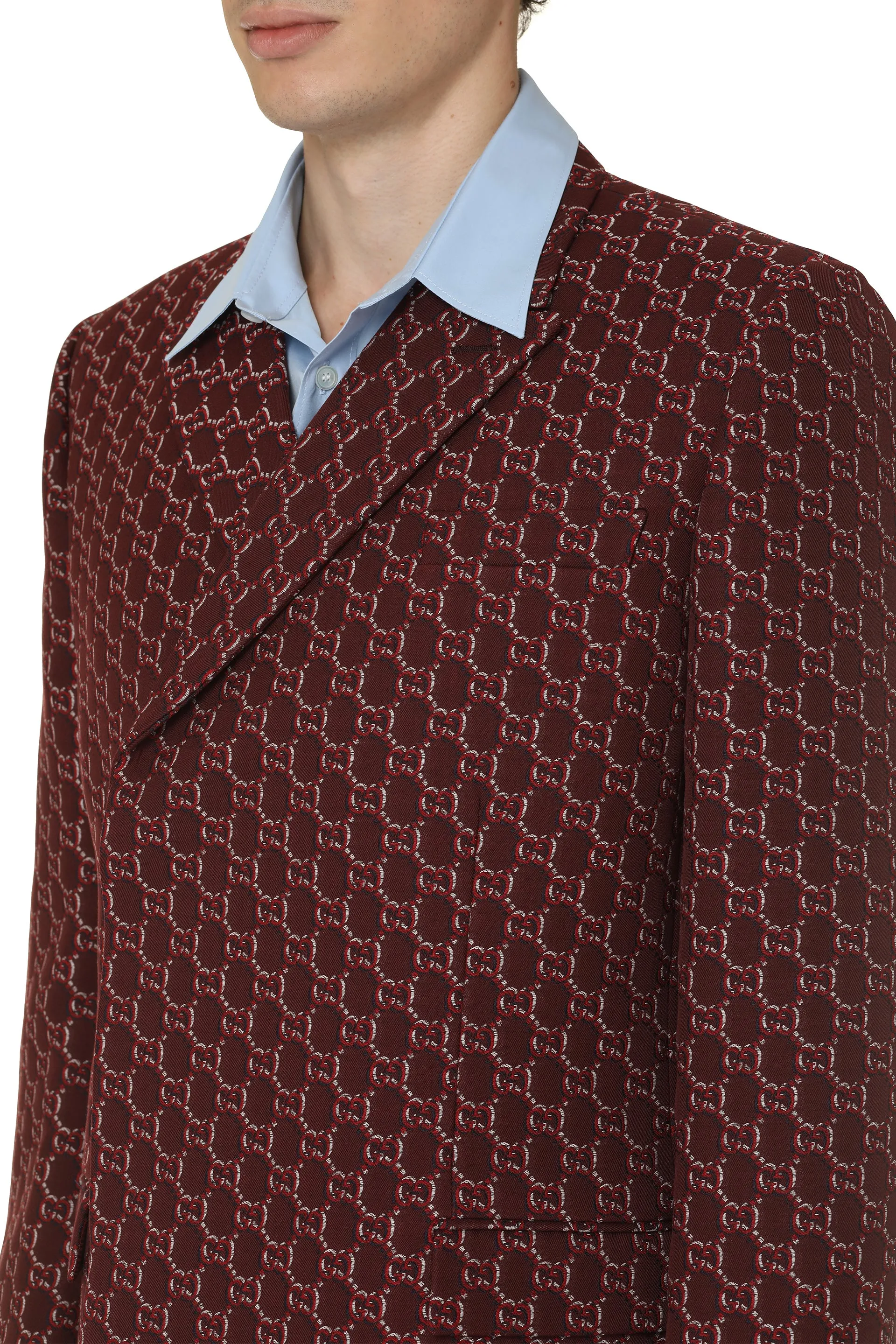Double-breasted wool jacket