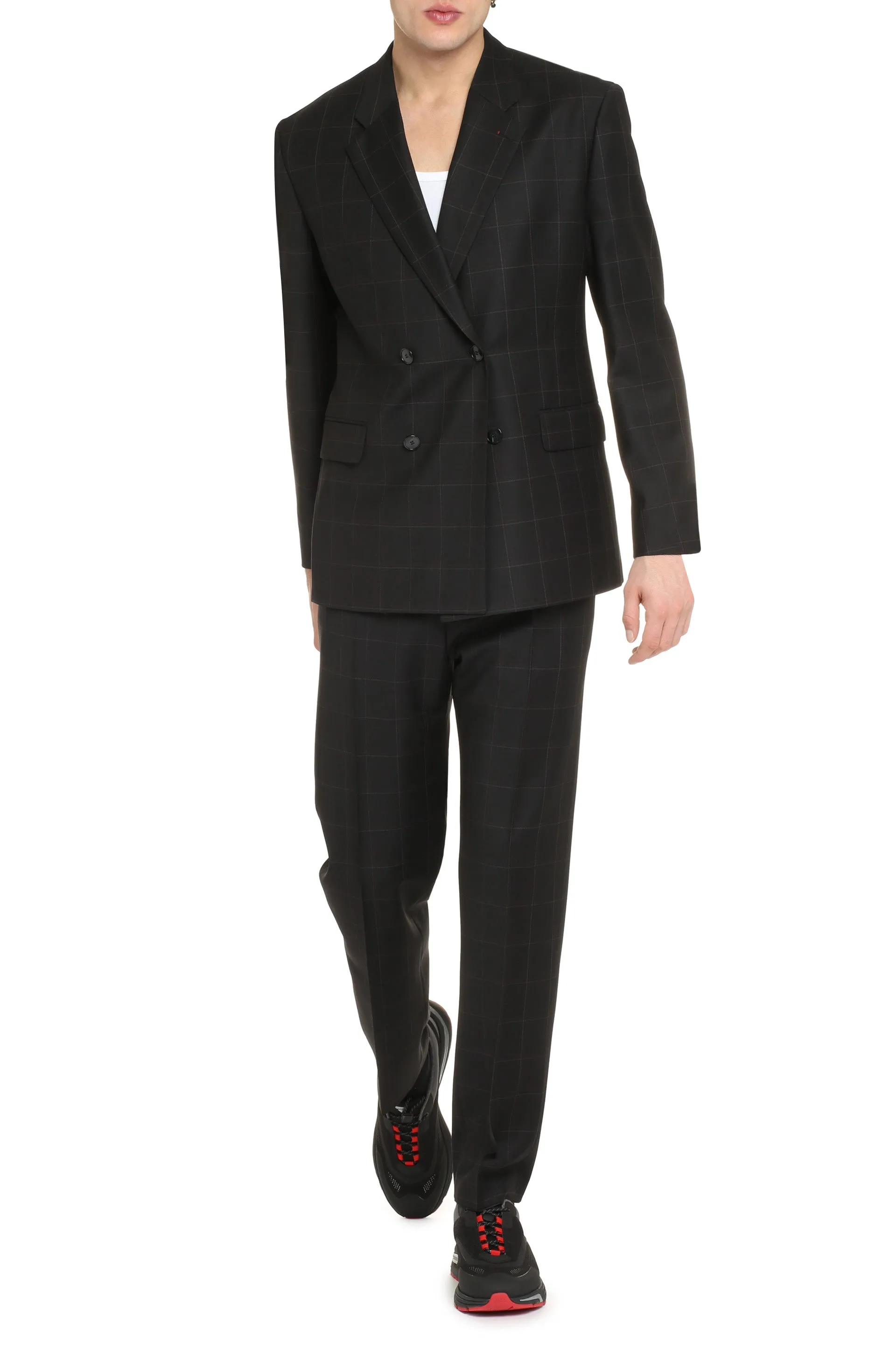 Double-breasted wool jacket