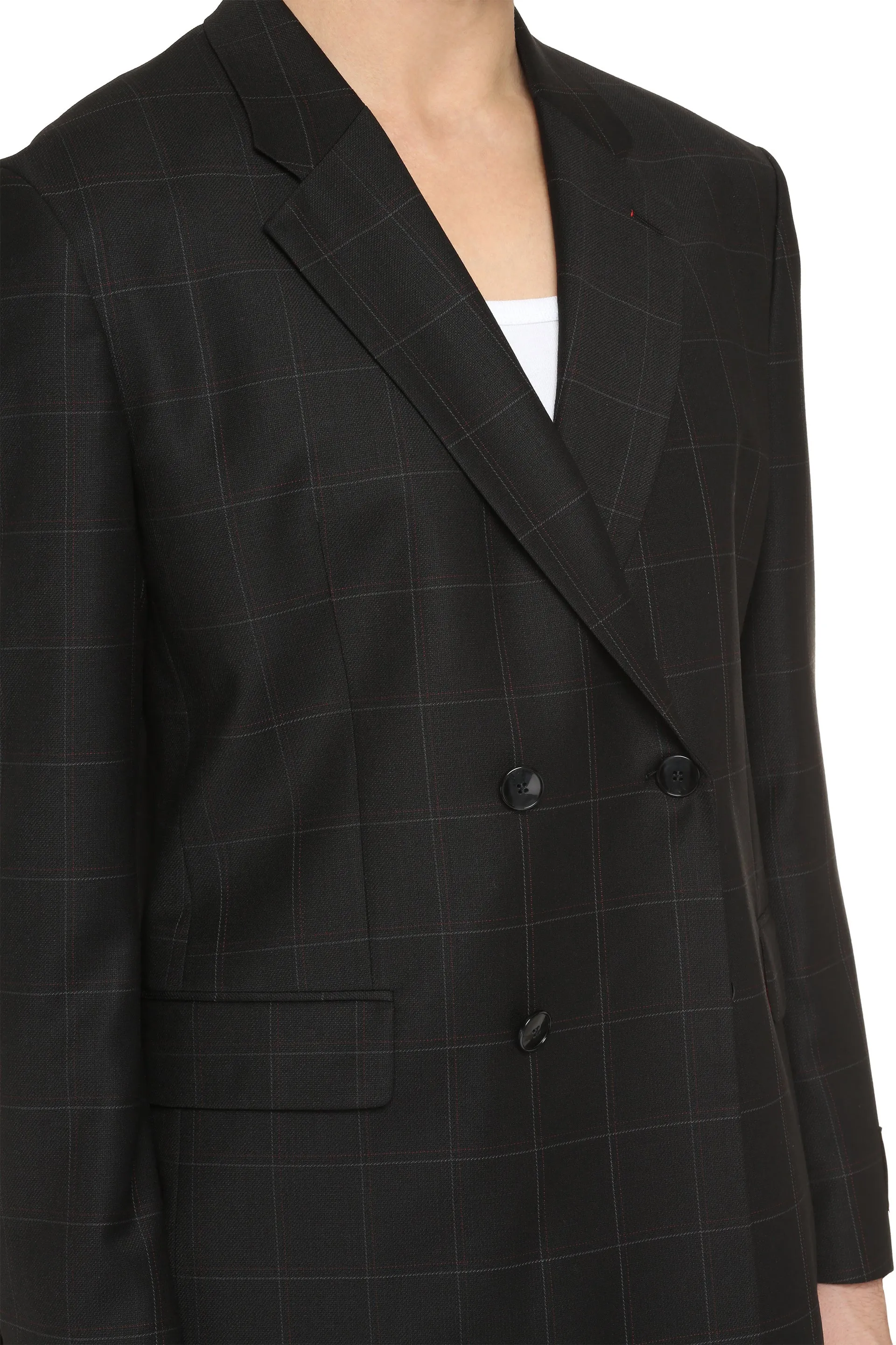 Double-breasted wool jacket