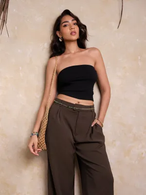 Double Pleat Detailed High Waist Pant