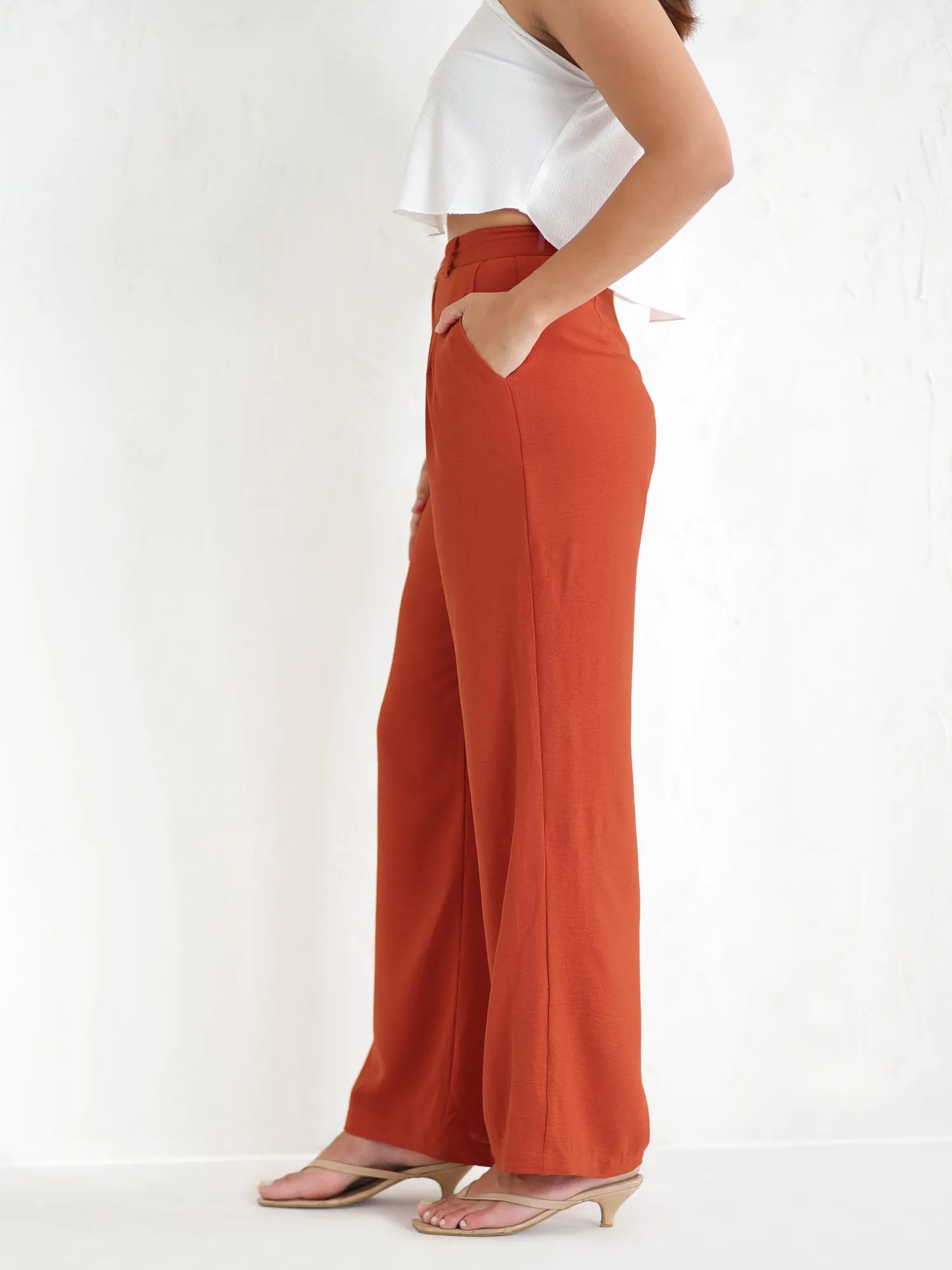 Double Pleated High Waist Pant