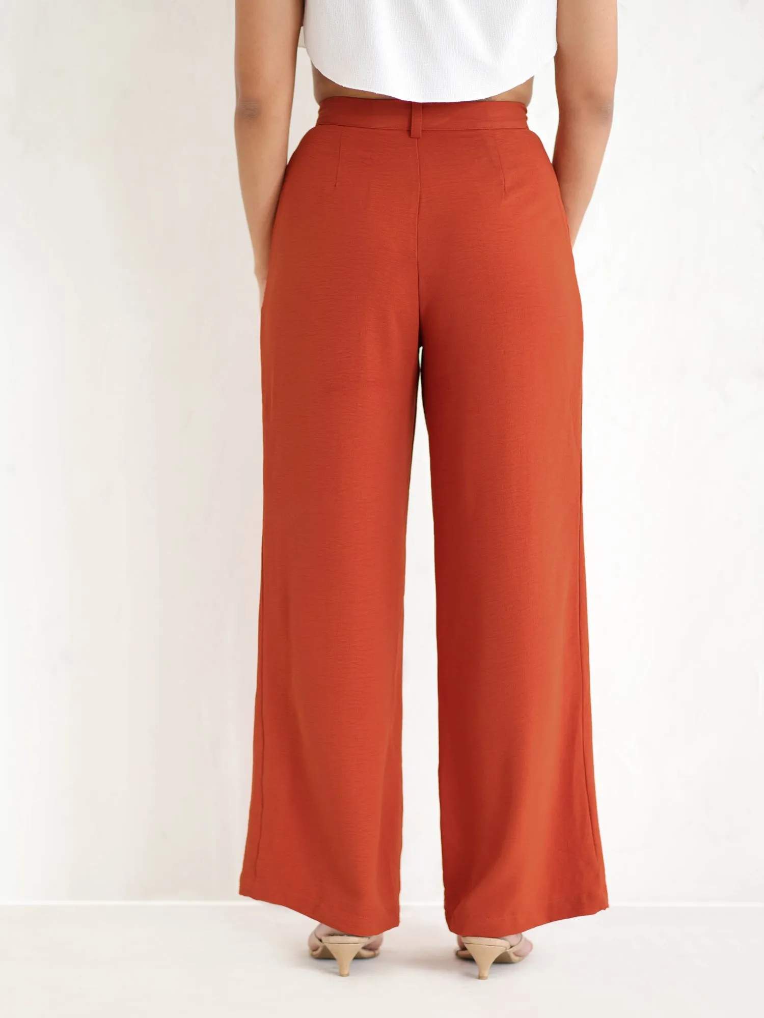 Double Pleated High Waist Pant