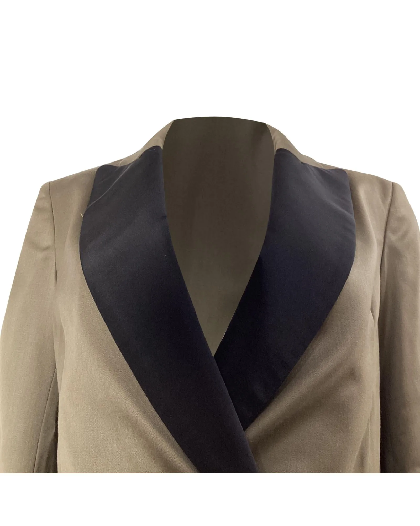 DoubleBreasted SatinLapel Blazer