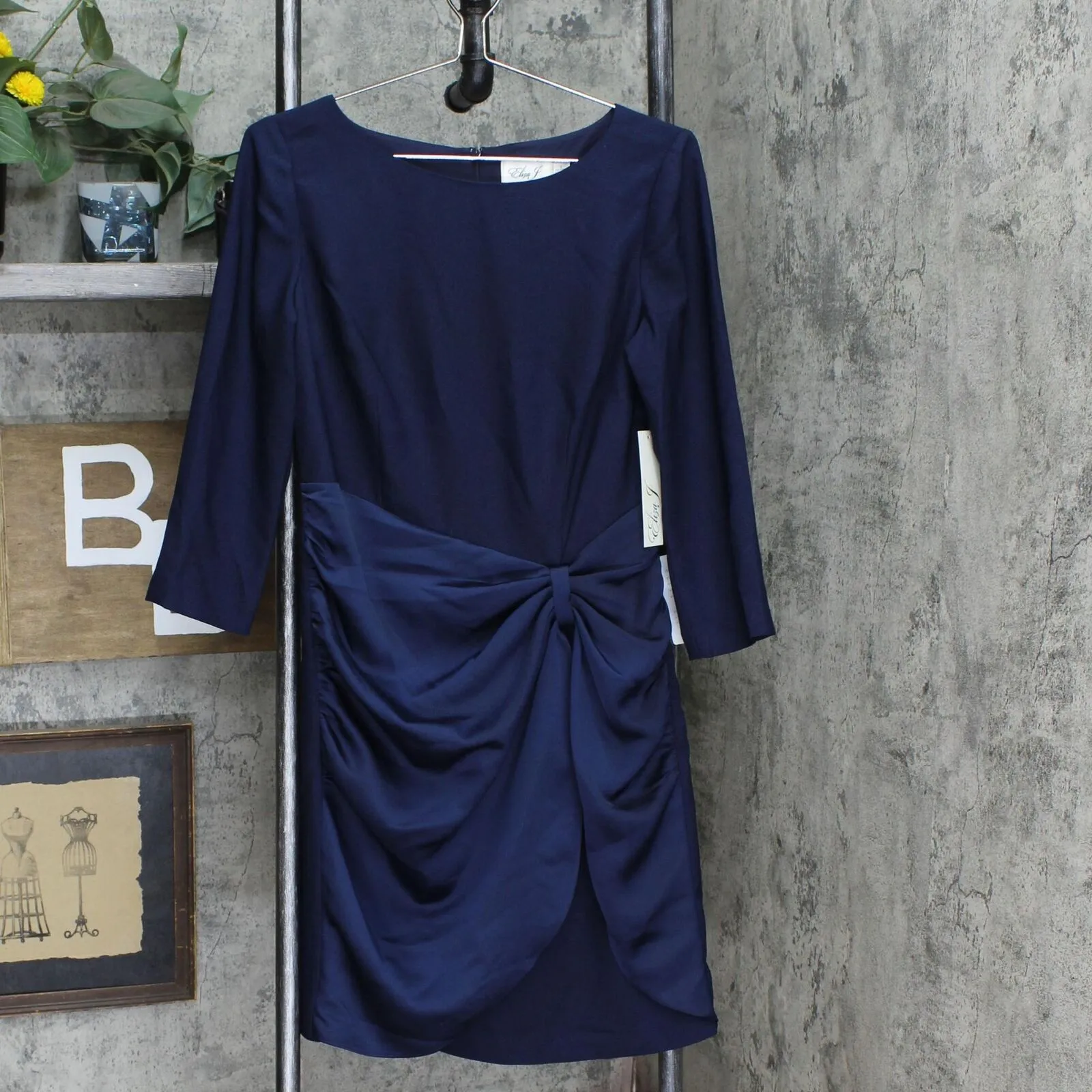 Eliza J Women's Gathered Cocktail Dress