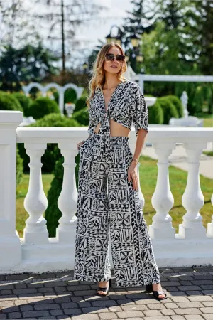 Ester High-Waisted Trousers with Pockets