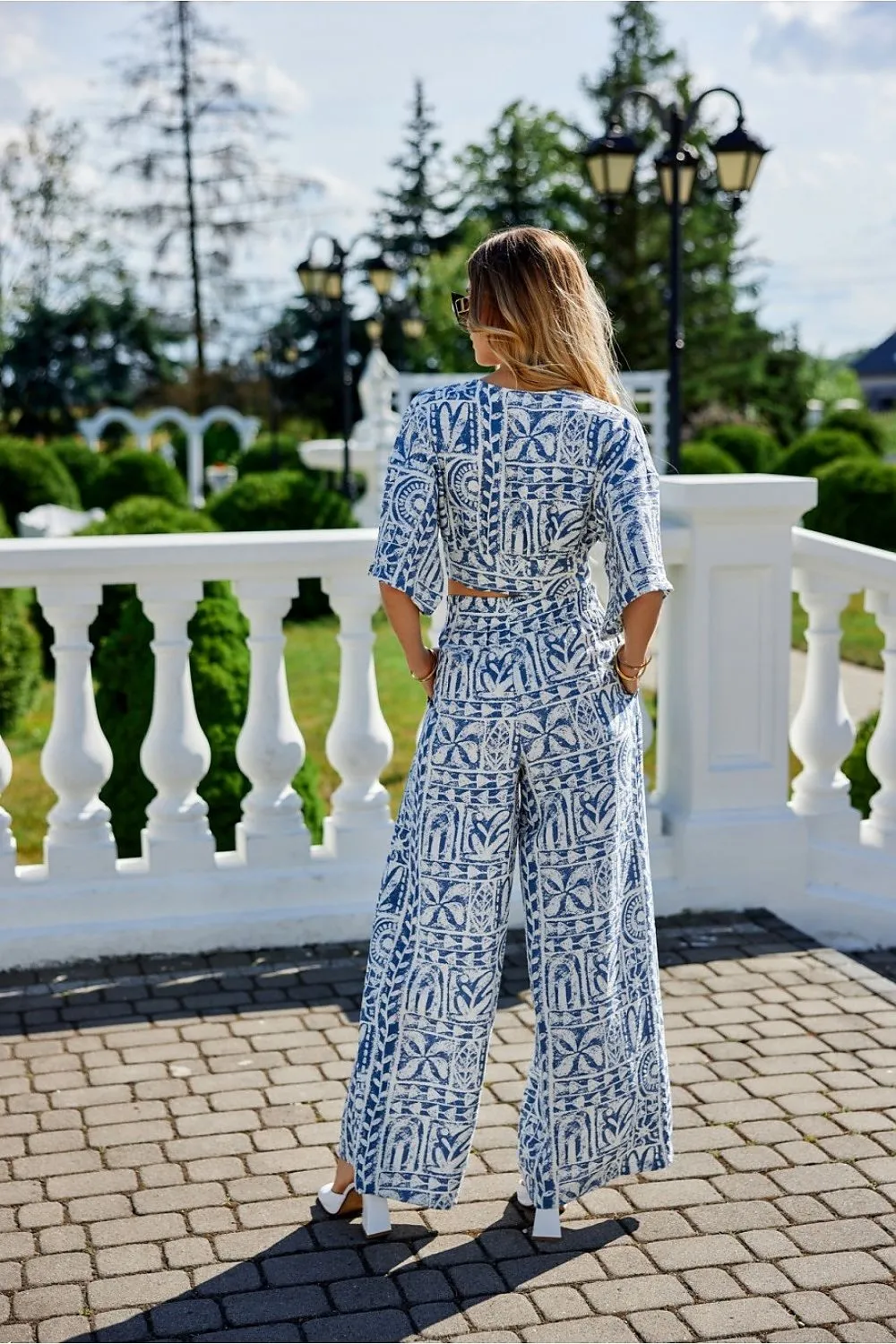 Ester High-Waisted Trousers with Pockets