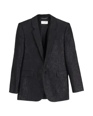 Floral Jacquard Blazer