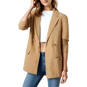 French Connection Womens Pocket  Double-Breasted Blazer