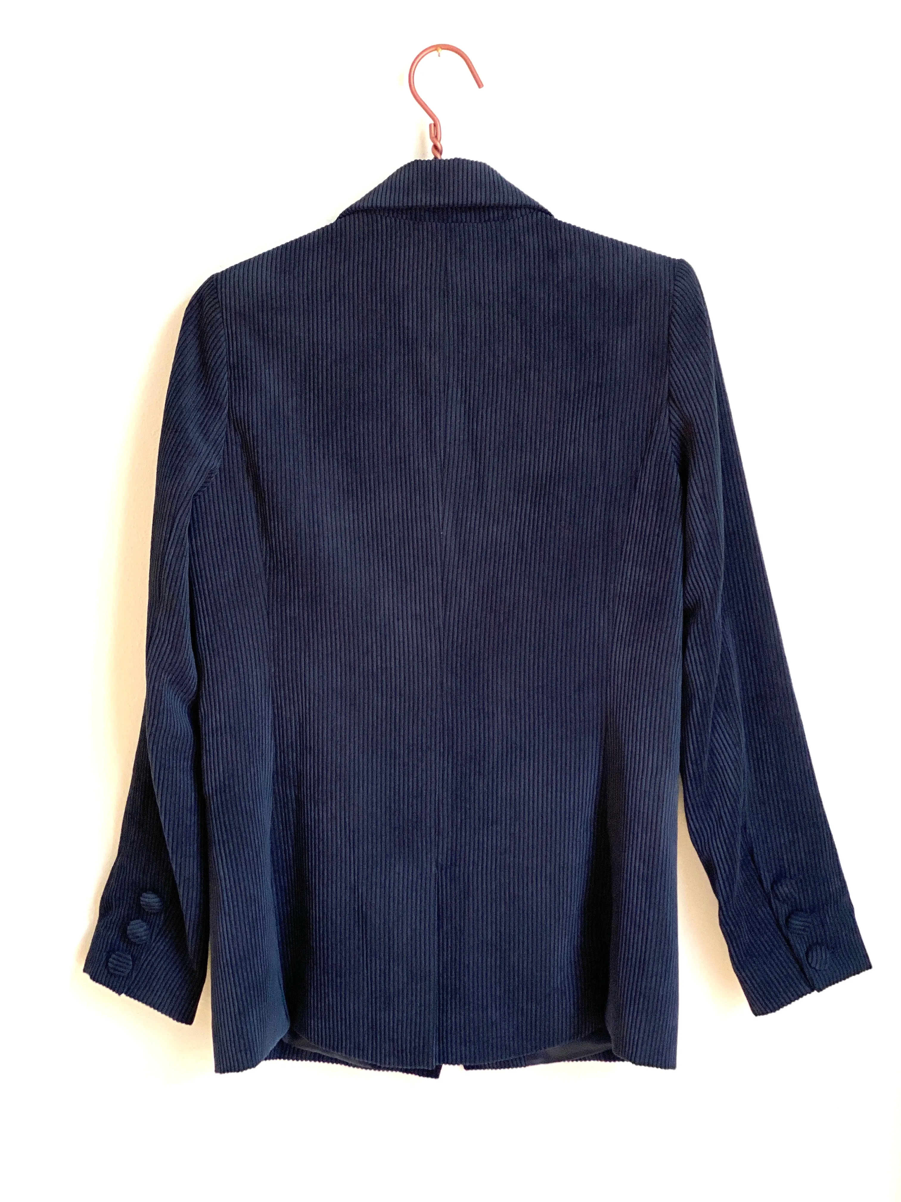 GRACE CORDUROY BLAZER IN MIDNIGHT - SIZE XS