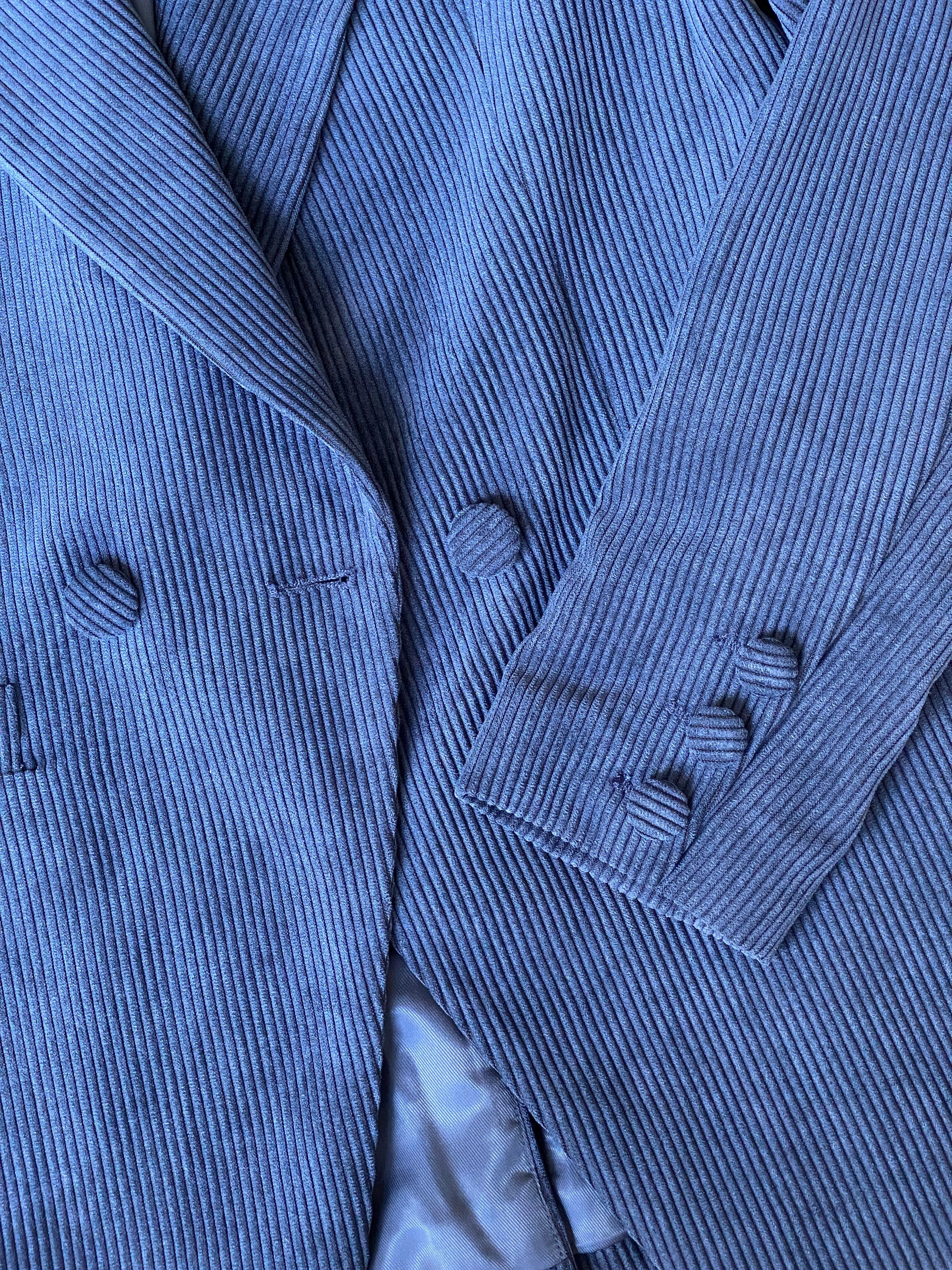 GRACE CORDUROY BLAZER IN MIDNIGHT - SIZE XS