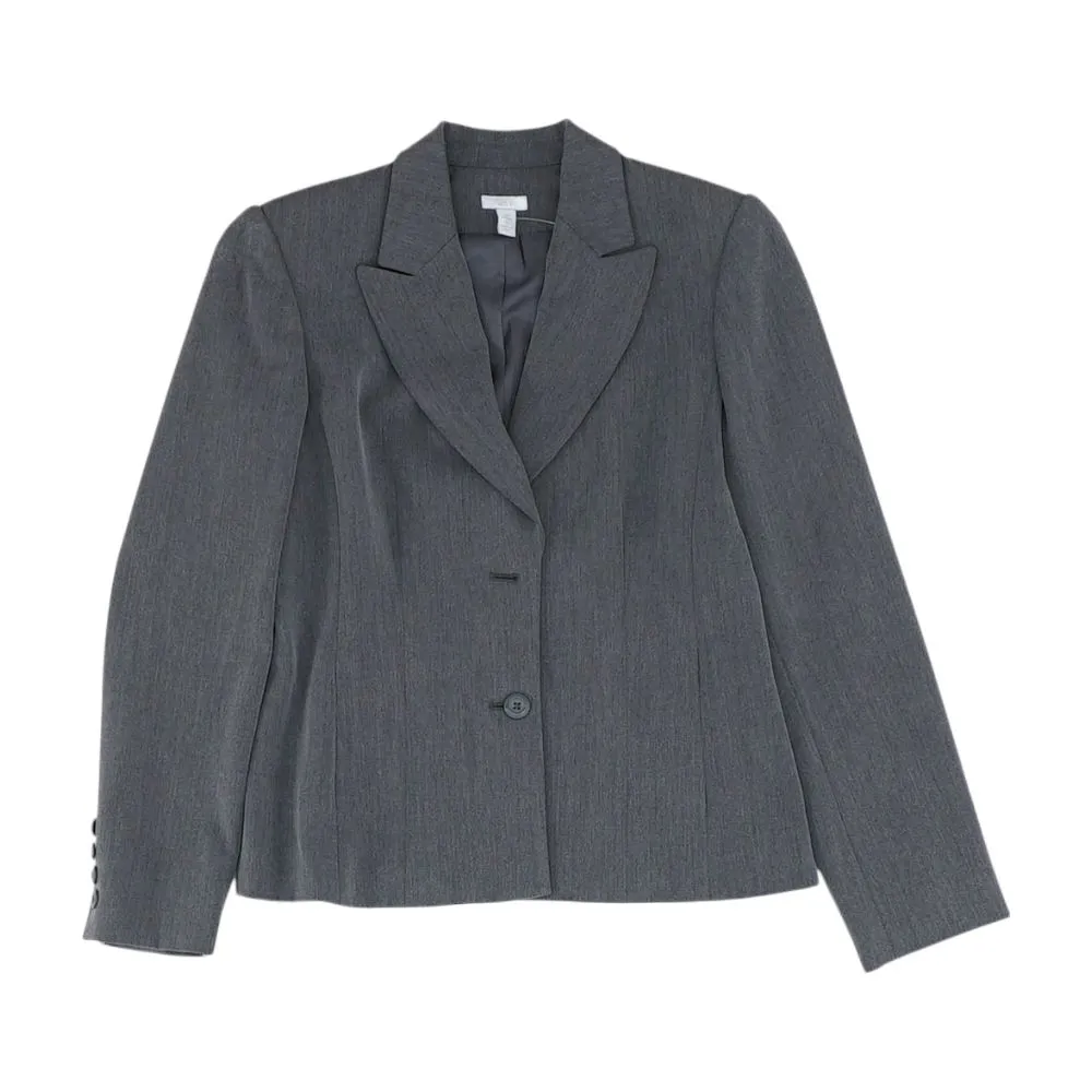 Gray Solid Blazer