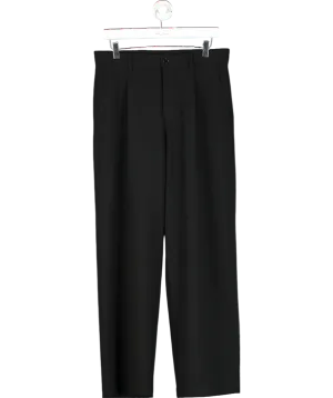H&M Black High-waisted Tailored Trousers W30