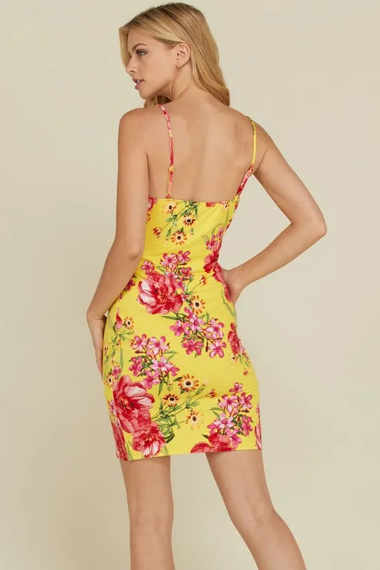 HARPER YELLOW FLORAL DRESS