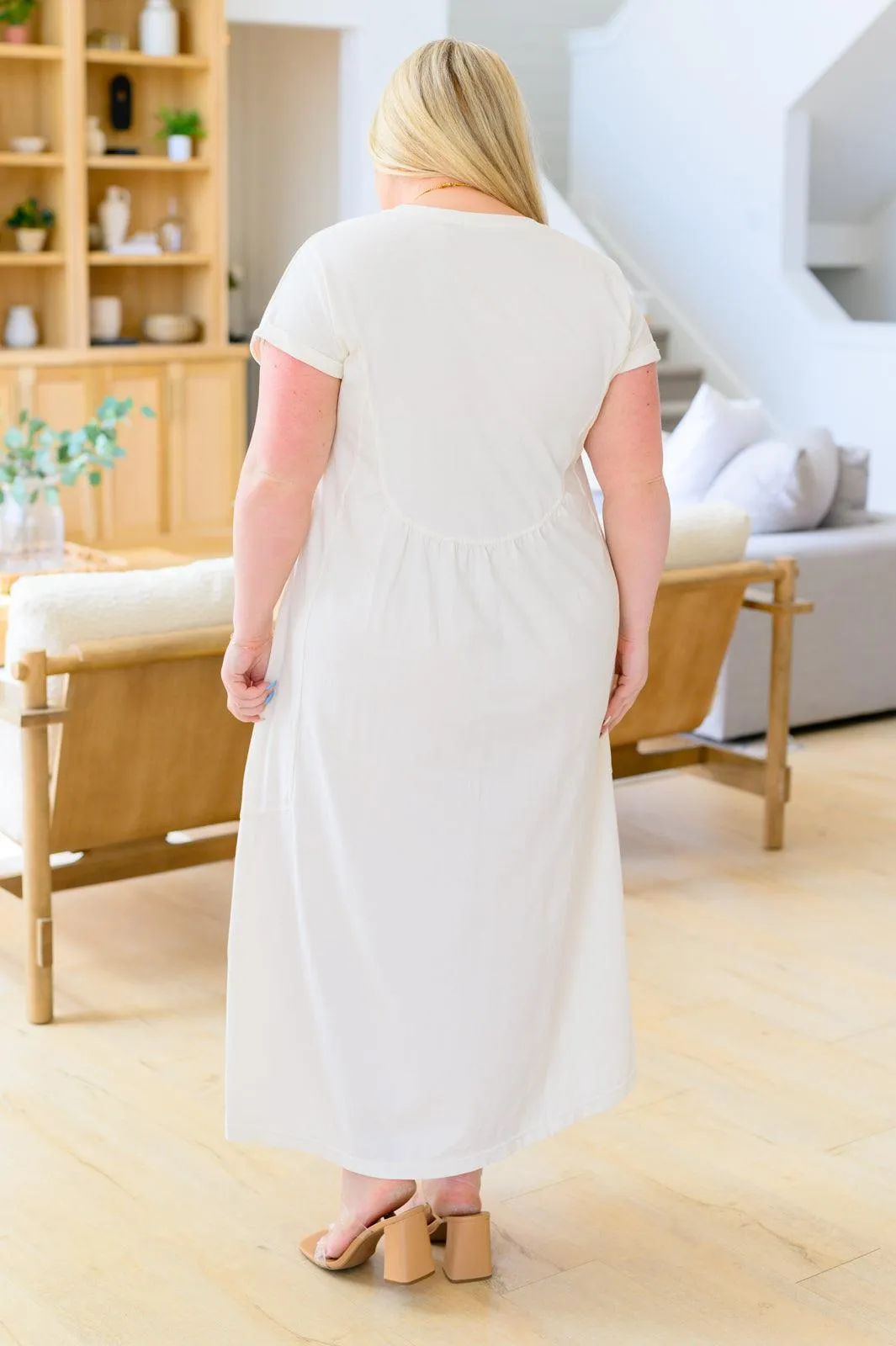 Hazel Blues® |  Modern Maritime Shift Maxi Dress