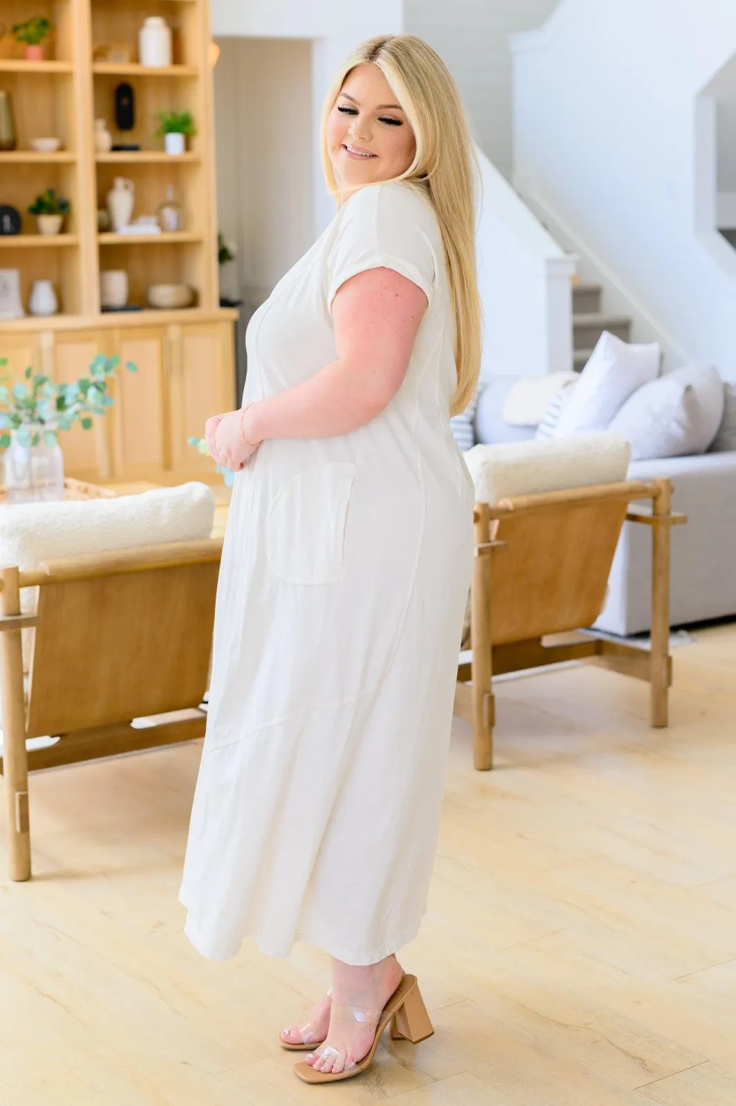 Hazel Blues® |  Modern Maritime Shift Maxi Dress