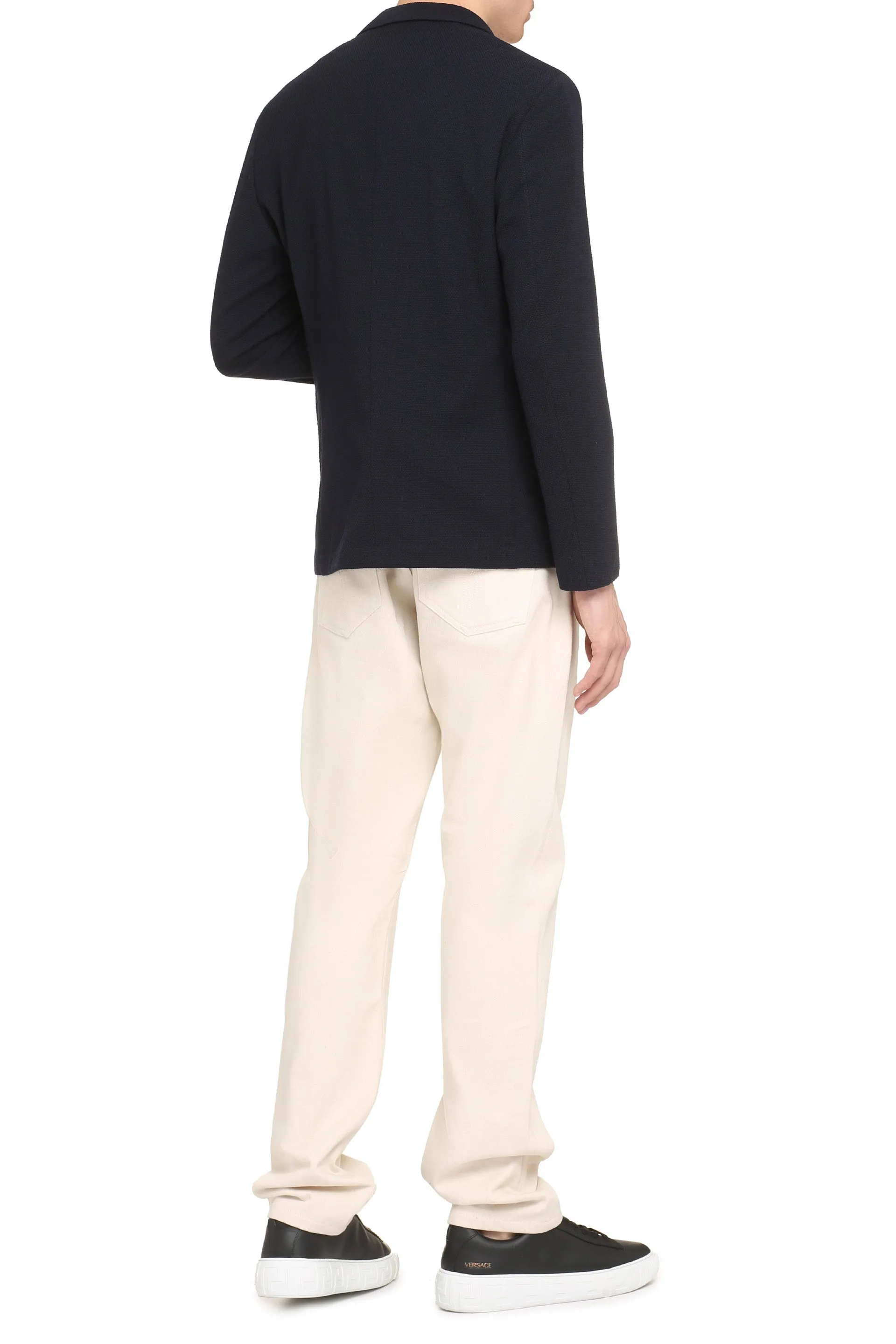 Henry double-breasted knit jacket
