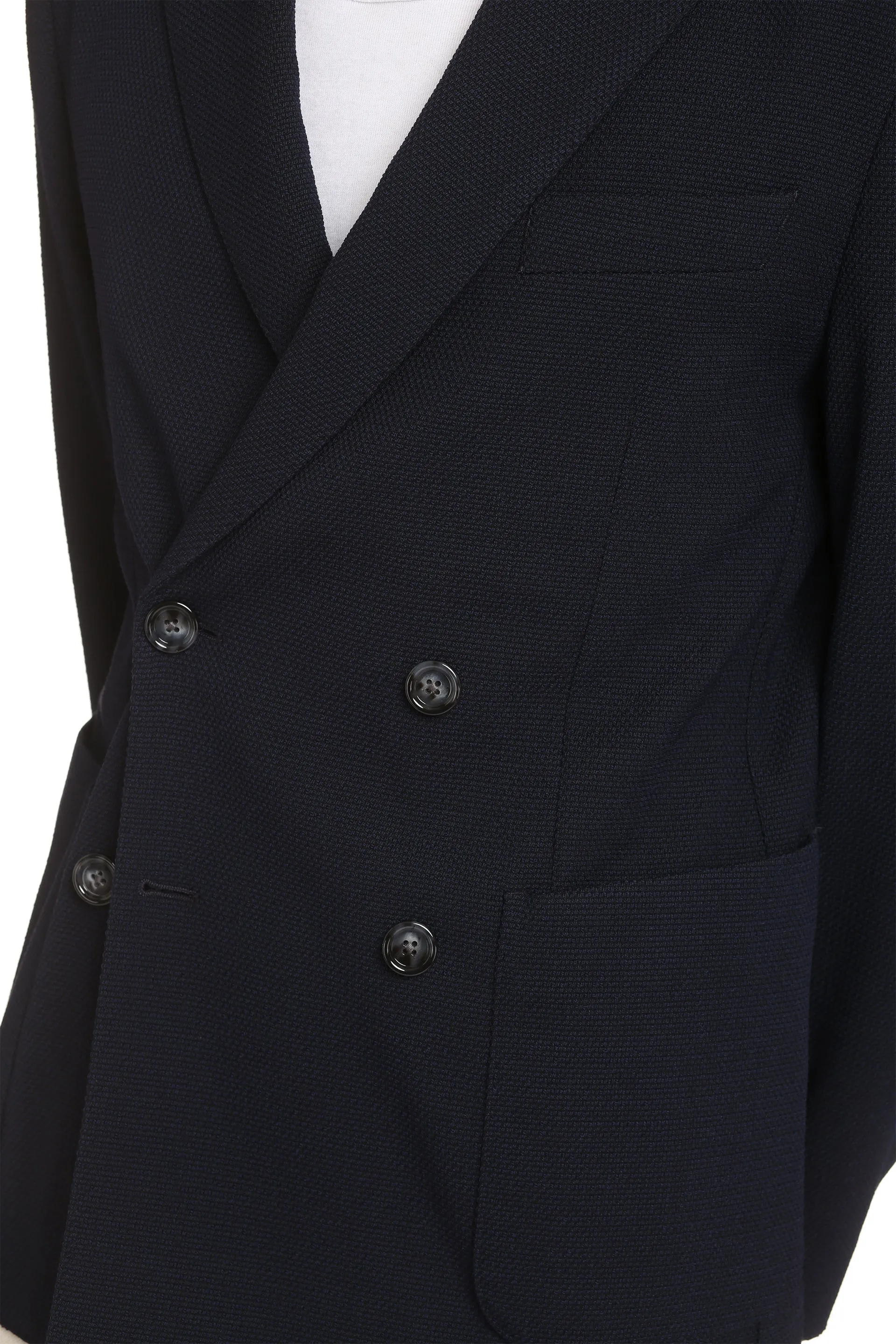 Henry double-breasted knit jacket