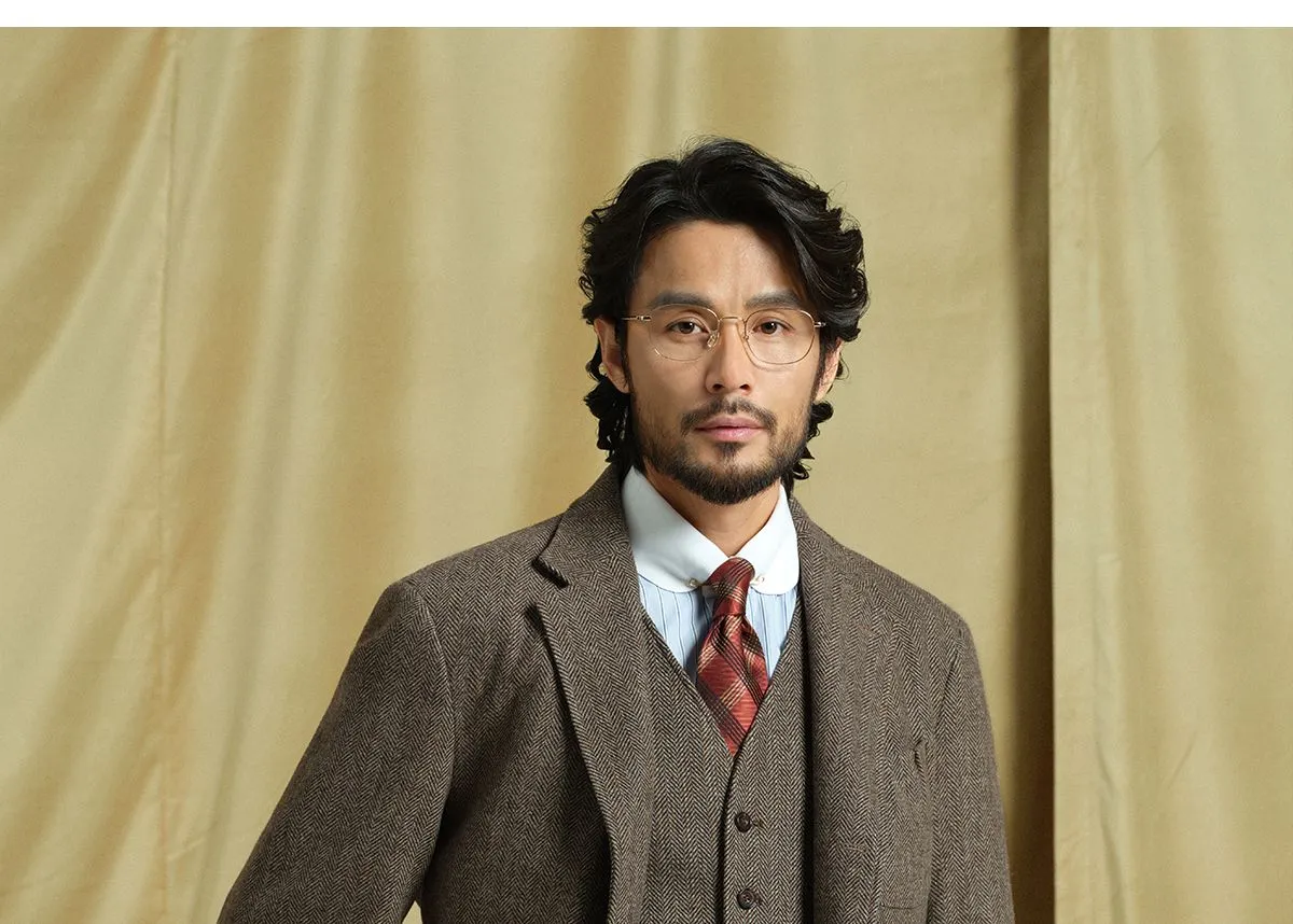 Herringbone Wool Three-Piece Suit