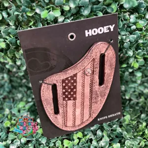 HOOEY  "LIBERTY ROPER" HOOEY CLASSIC PANCAKE KNIFE SHEATH BROWN