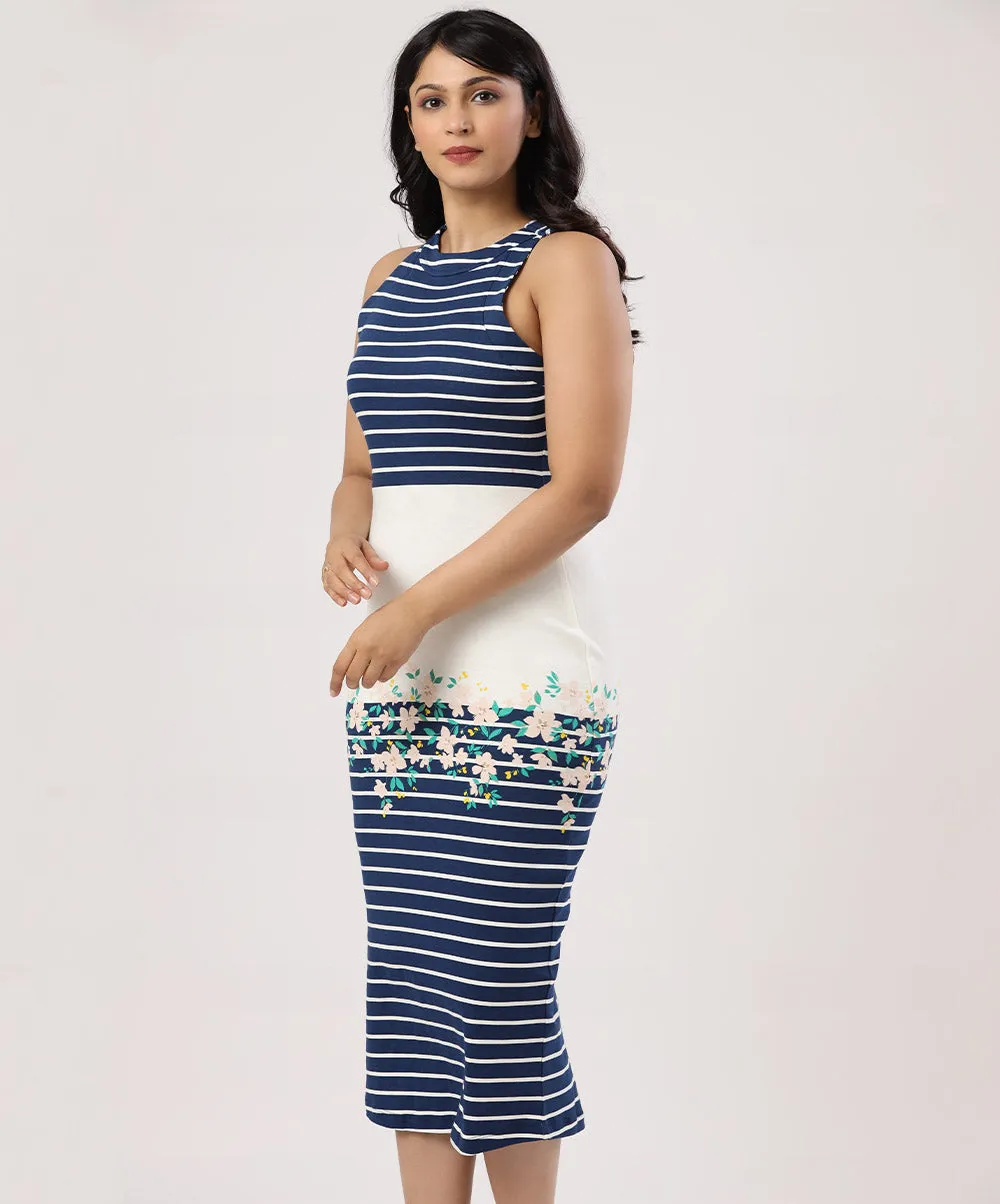 ITY Body-Hugging Printed Maxi Dress