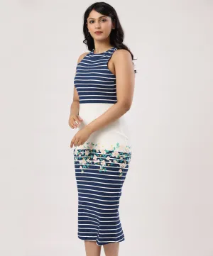 ITY Body-Hugging Printed Maxi Dress