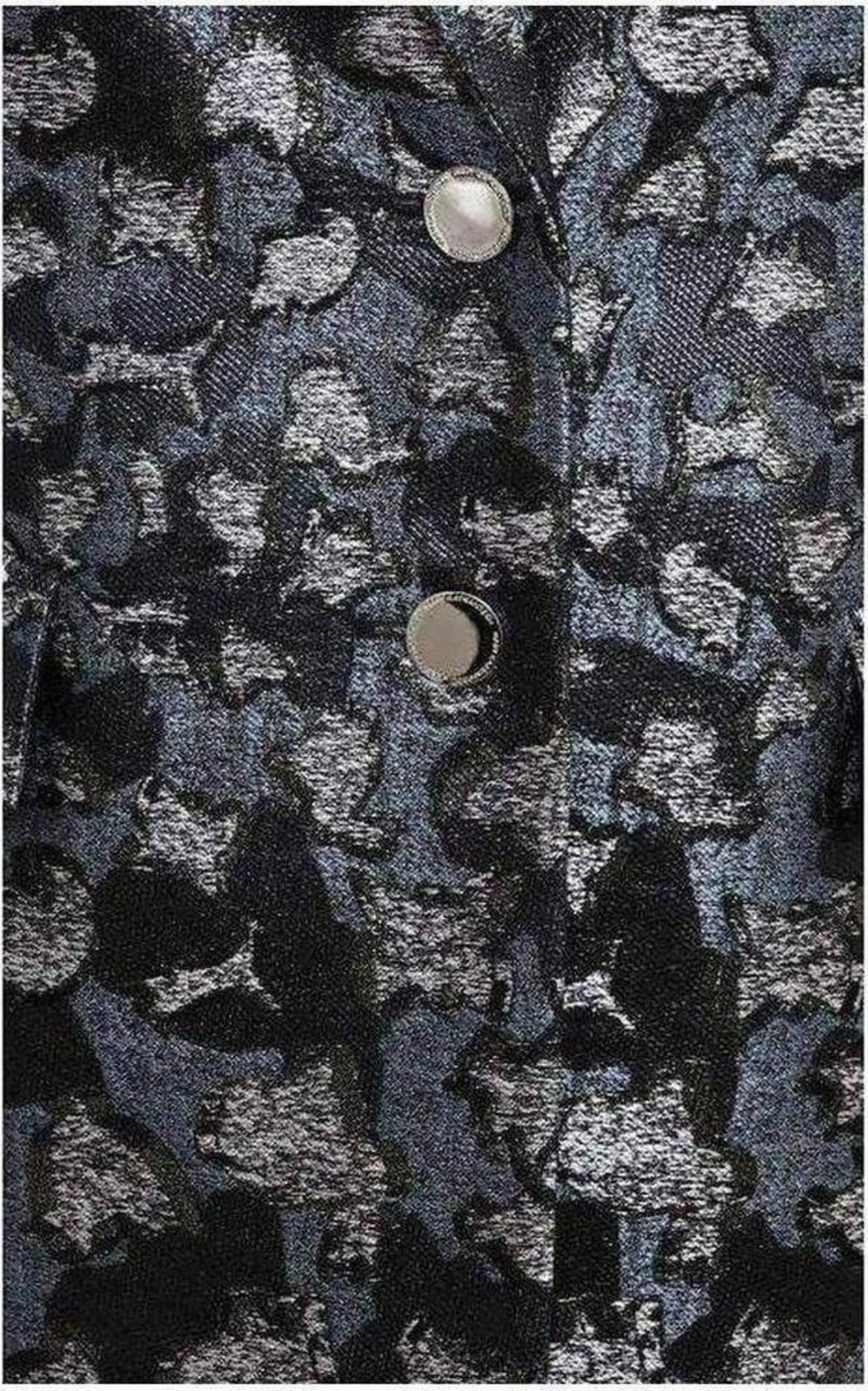 Jacquard Lame Silk Blend Blazer