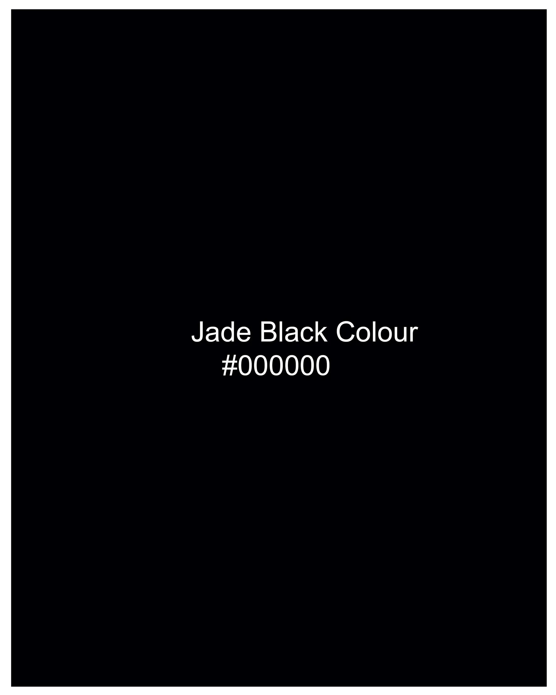 Jade Black Double Breasted with Belt Closure Designer Trench Coat