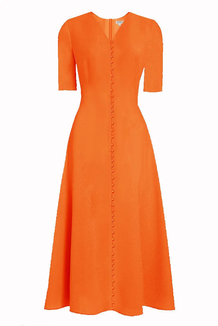 Joren Button Down Design Midi Dress