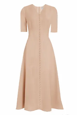 Joren Button Down Design Midi Dress