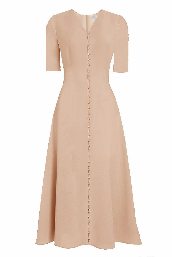 Joren Button Down Design Midi Dress