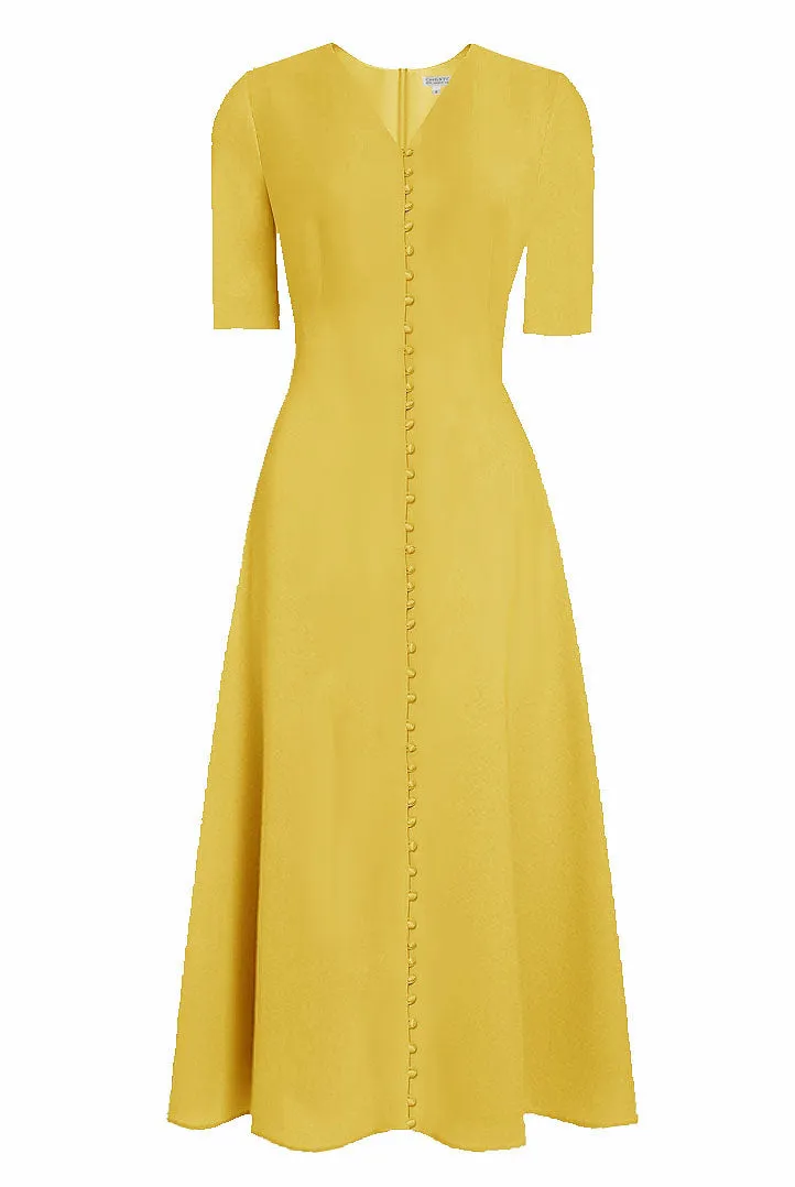 Joren Button Down Design Midi Dress