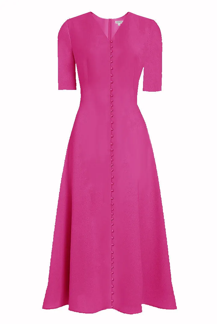 Joren Button Down Design Midi Dress