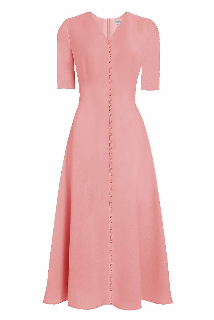 Joren Button Down Design Midi Dress