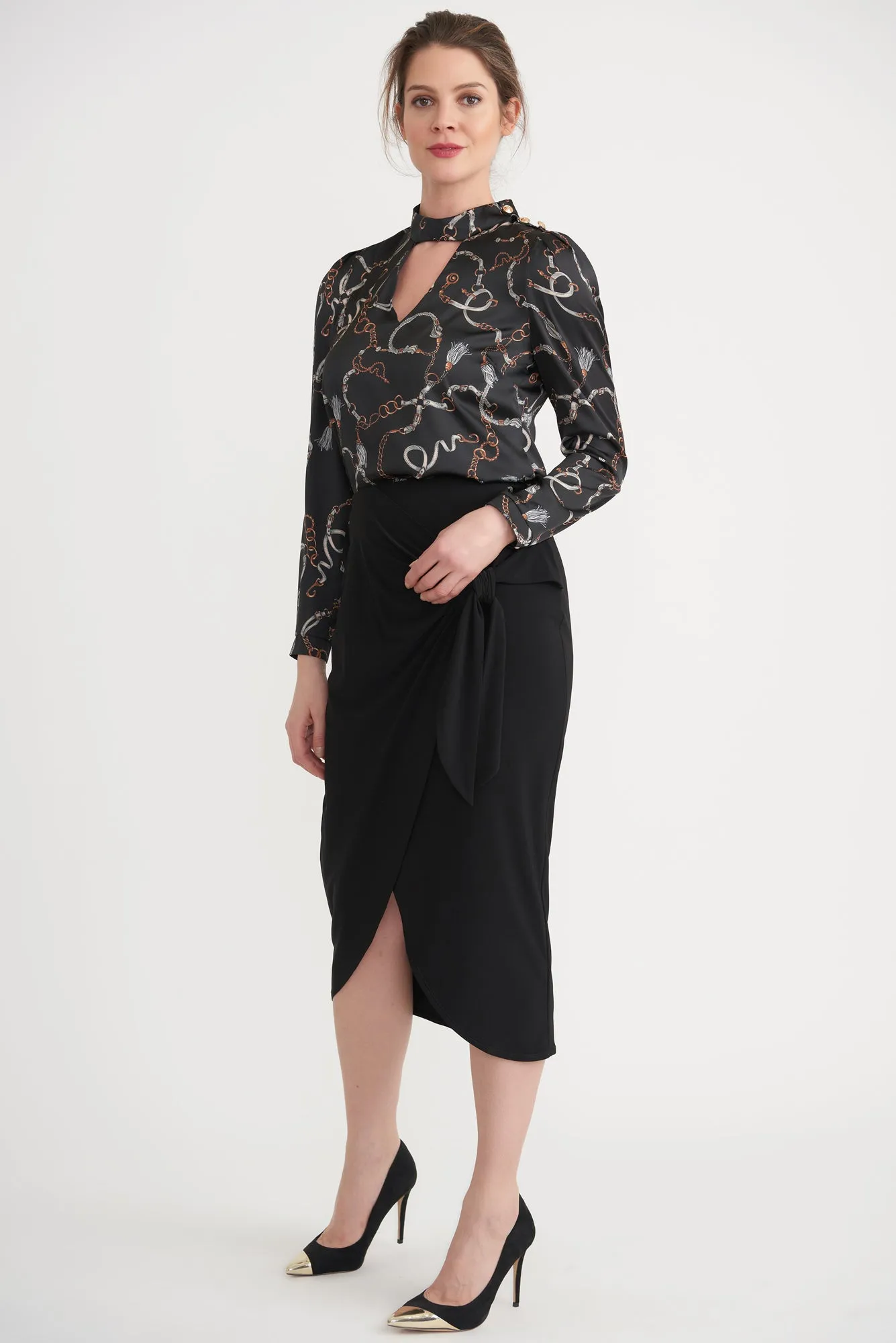 Joseph Ribkoff Black Skirt Style 203176