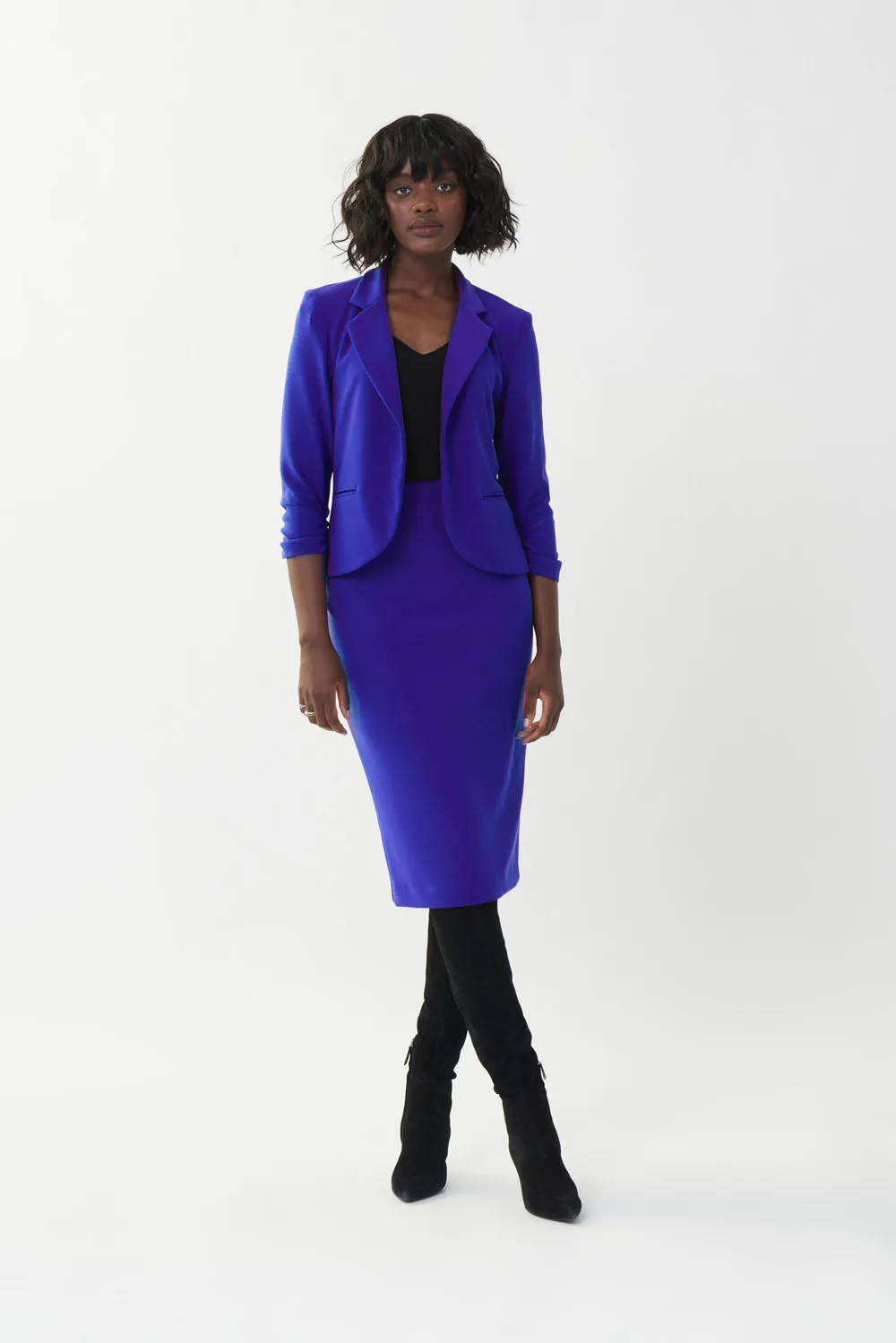 Joseph Ribkoff Royal Sapphire Pencil Skirt Style 163083TT