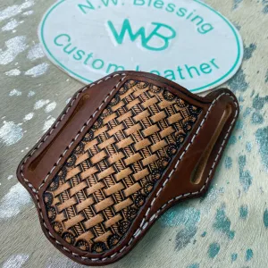 Jumbo Dark Brown Folding Knife Sheath