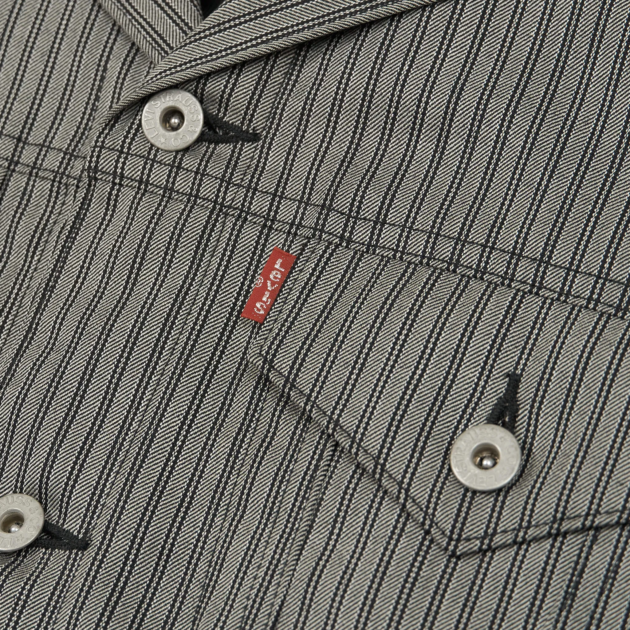 Junya Watanabe Man x Levi's® striped Type 3 Inspired Jeans Jacket