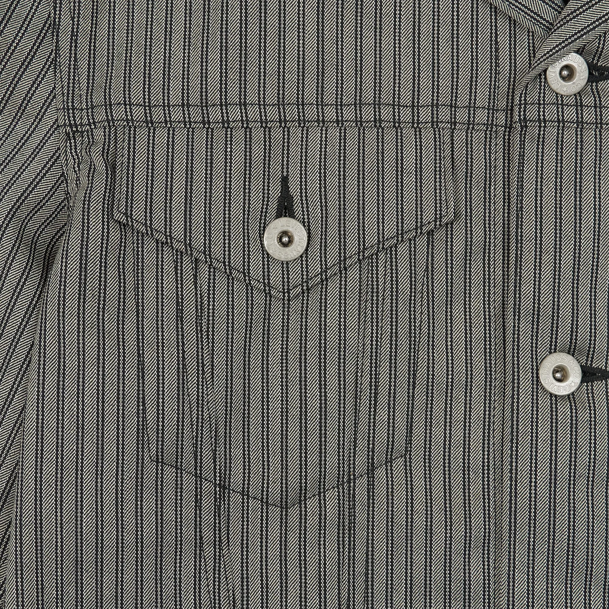 Junya Watanabe Man x Levi's® striped Type 3 Inspired Jeans Jacket